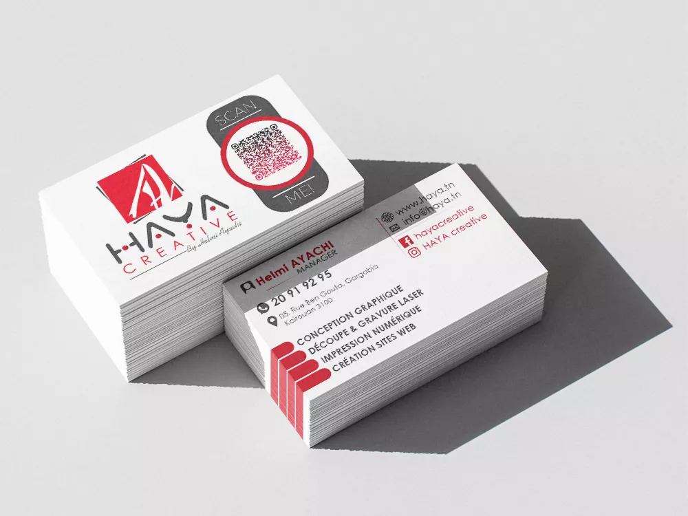 Cartes visite brillants